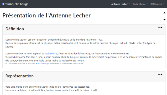 La Radiesth&eacute;sie